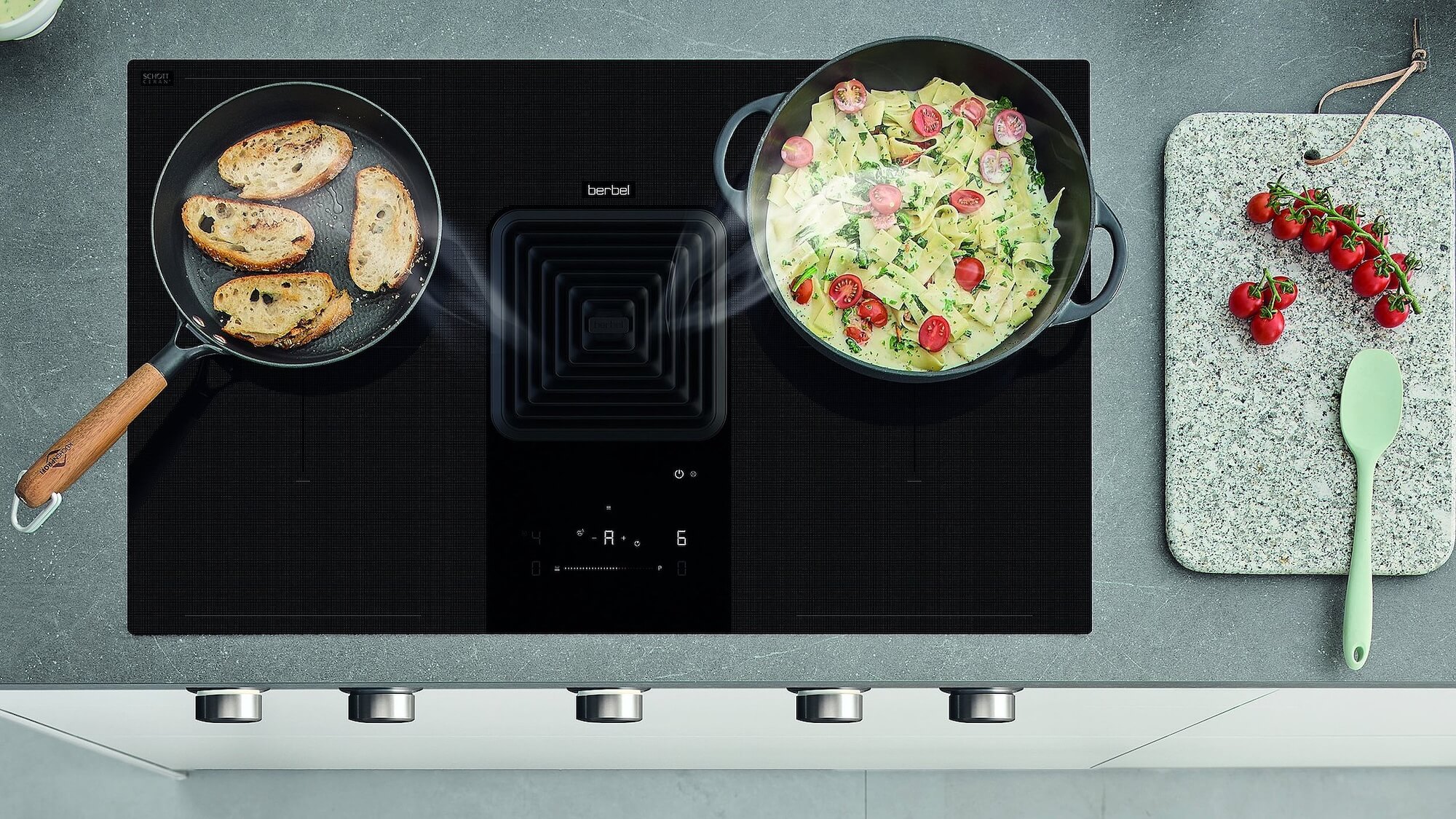 Berbel Kochfeld mit Dunstabzug Dowline Performance